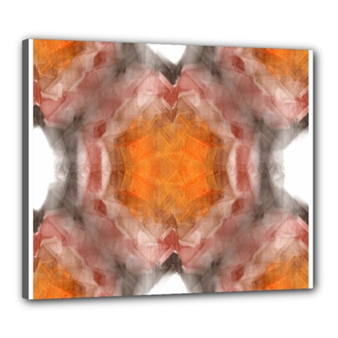 Seamless Background Fractal Canvas 24  X 20  (framed) by hlehnerer