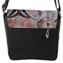 French Pastry Vintage Scripts Floral Scripts Butterfly Eiffel Tower Vintage Paris Fashion Flap closure messenger bag (Small) View1