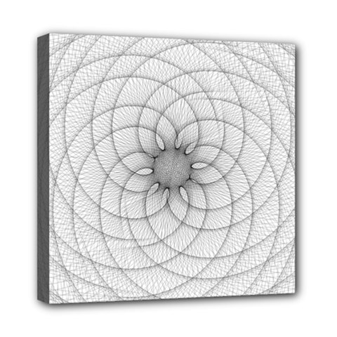 Spirograph Mini Canvas 8  X 8  (framed) by Siebenhuehner