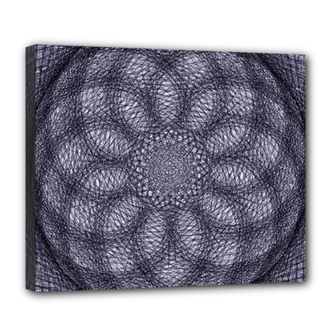 Spirograph Deluxe Canvas 24  X 20  (framed) by Siebenhuehner