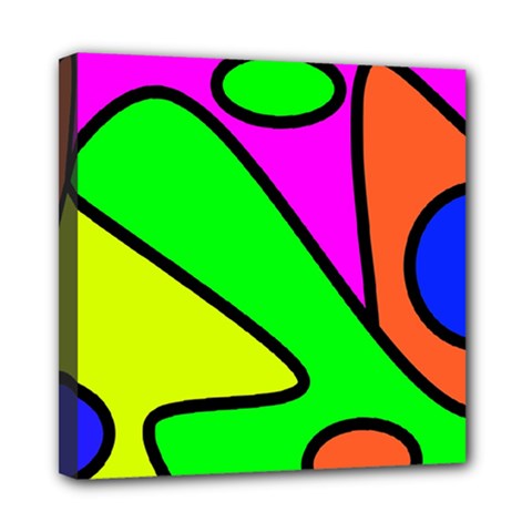 Abstract Mini Canvas 8  X 8  (framed) by Siebenhuehner