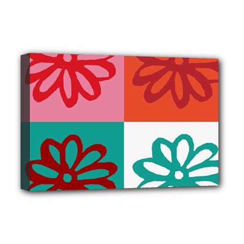 Flower Deluxe Canvas 18  X 12  (framed) by Siebenhuehner