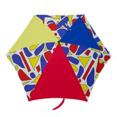 Silly Primaries Mini Folding Umbrella by StuffOrSomething