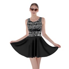 Binary In Black & White Skater Dress by StuffOrSomething