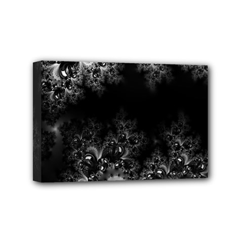 Midnight Frost Fractal Mini Canvas 6  X 4  (framed) by Artist4God