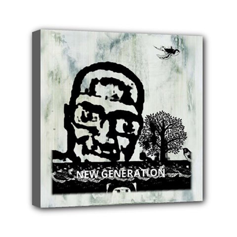 M G Firetested Mini Canvas 6  X 6  (framed) by holyhiphopglobalshop1