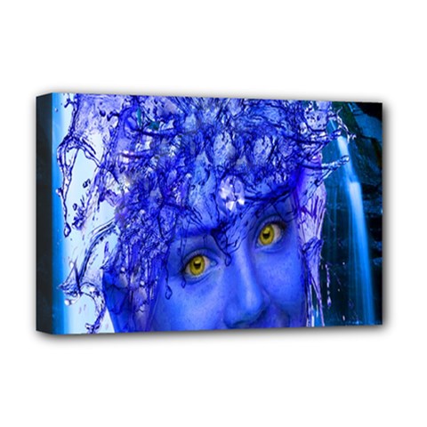 Water Nymph Deluxe Canvas 18  X 12  (framed) by icarusismartdesigns