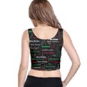 Merry Christmas Typography Art Full All Over Print Crop Top View3