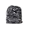 Zebra Pattern  Drawstring Pouch (Large) View2