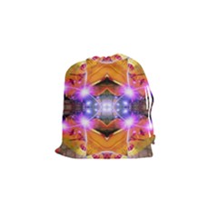 Abstract Flower Drawstring Pouch (small) by icarusismartdesigns