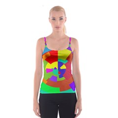Pattern All Over Print Spaghetti Strap Top by Siebenhuehner