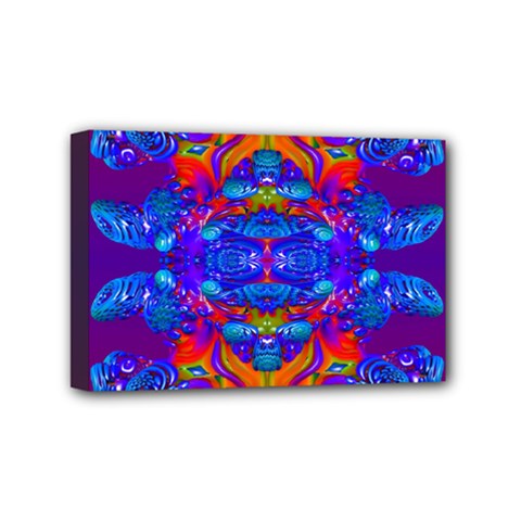 Abstract Reflections Mini Canvas 6  X 4  (framed) by icarusismartdesigns
