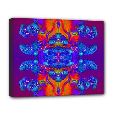 Abstract Reflections Deluxe Canvas 20  X 16  (framed) by icarusismartdesigns