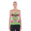 Florescent Abstract  All Over Print Spaghetti Strap Top View1