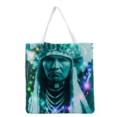 Magical Indian Chief All Over Print Grocery Tote Bag by icarusismartdesigns