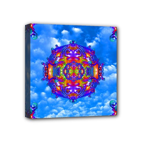 Sky Horizon Mini Canvas 4  X 4  (framed) by icarusismartdesigns