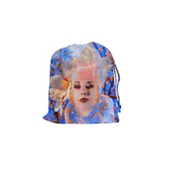 Magic Flower Drawstring Pouch (small) by icarusismartdesigns