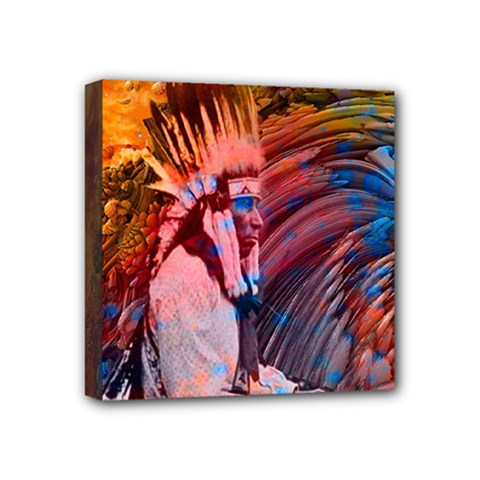 Astral Dreamtime Mini Canvas 4  X 4  (framed) by icarusismartdesigns