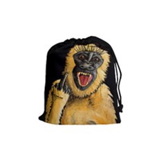 Monkey Bastard Drawstring Pouch (medium) by retz