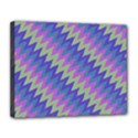 Diagonal chevron pattern Canvas 14  x 11  (Stretched) View1