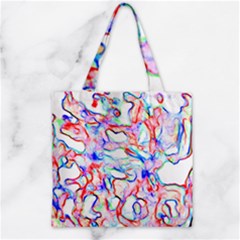 Soul Colour Light Zipper Grocery Tote Bags by InsanityExpressed