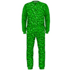 Sparkling Glitter Neon Green Onepiece Jumpsuit (men)  by ImpressiveMoments