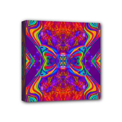 Butterfly Abstract Mini Canvas 4  X 4  (stretched) by icarusismartdesigns