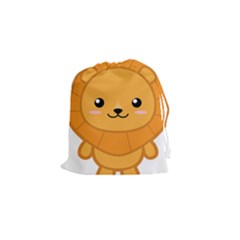 Kawaii Lion Drawstring Pouches (small)  by KawaiiKawaii
