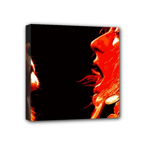 Robert And The Lion Mini Canvas 4  X 4  by SaraThePixelPixie