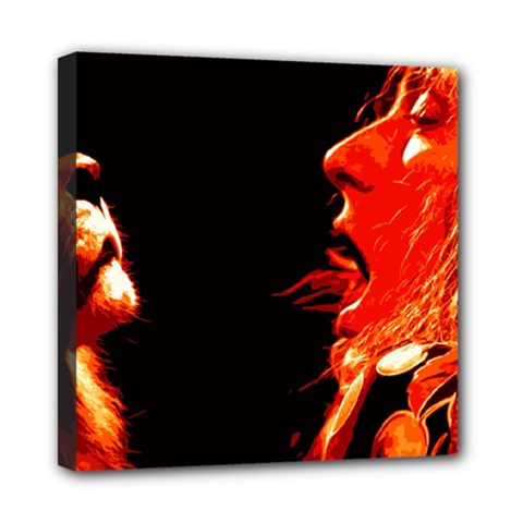 Robert And The Lion Mini Canvas 8  X 8  by SaraThePixelPixie
