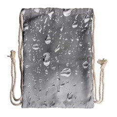 Water Drops 4 Drawstring Bag (large) by trendistuff