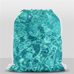 Turquoise Water Drawstring Bag (small) by trendistuff