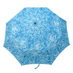 Blue Ice Crystals Folding Umbrellas by trendistuff