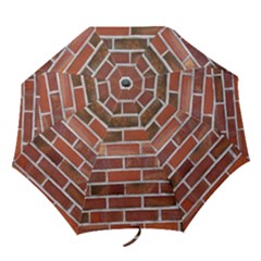 Colorful Brick Wall Folding Umbrellas by trendistuff