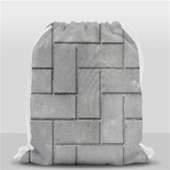 Alternating Grey Brick Drawstring Bag (small) by trendistuff