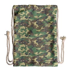 Camo Woodland Drawstring Bag (large) by trendistuff