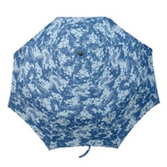Camo Digital Navy Folding Umbrellas by trendistuff
