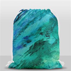 Shades Of Blue Drawstring Bag (small) by trendistuff