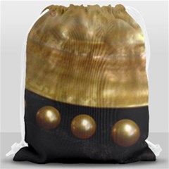Golden Pearls Drawstring Bag (large) by trendistuff