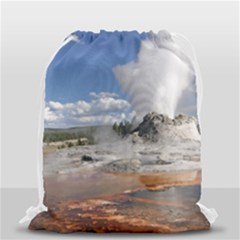 Yellowstone Castle Drawstring Bag (small) by trendistuff