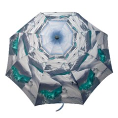 Turquoise Ice Folding Umbrellas by trendistuff