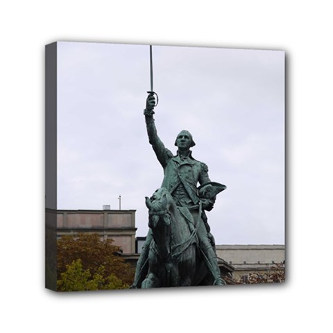 Washington Statue Mini Canvas 6  X 6  by trendistuff
