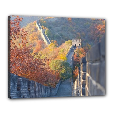 Great Wall Of China 1 Canvas 20  X 16  by trendistuff