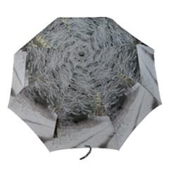 Snow On Road Folding Umbrellas by trendistuff