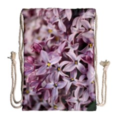 Purple Lilacs Drawstring Bag (large) by trendistuff