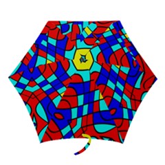 Colorful Bent Shapes Umbrella by LalyLauraFLM