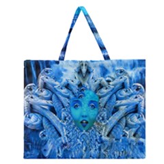 Medusa Metamorphosis Zipper Large Tote Bag by icarusismartdesigns