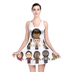 The Walking Dead   Main Characters Chibi   Amc Walking Dead   Manga Dead Reversible Skater Dress by PTsImaginarium