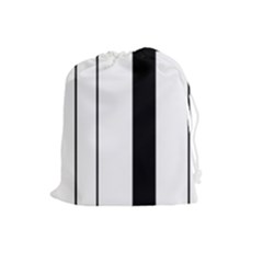 Funny Black And White Stripes Diamonds Arrows Drawstring Pouches (large)  by yoursparklingshop