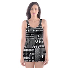 Beautiful Binary Skater Dress Swimsuit by StuffOrSomething